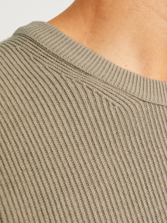Jack & Jones Rundhalspullover »JJEPERFECT – Pullover mit pflegeleichter Qualität, Structure Fit« unifarben, modisch, regular fit, Strick, Rundhals