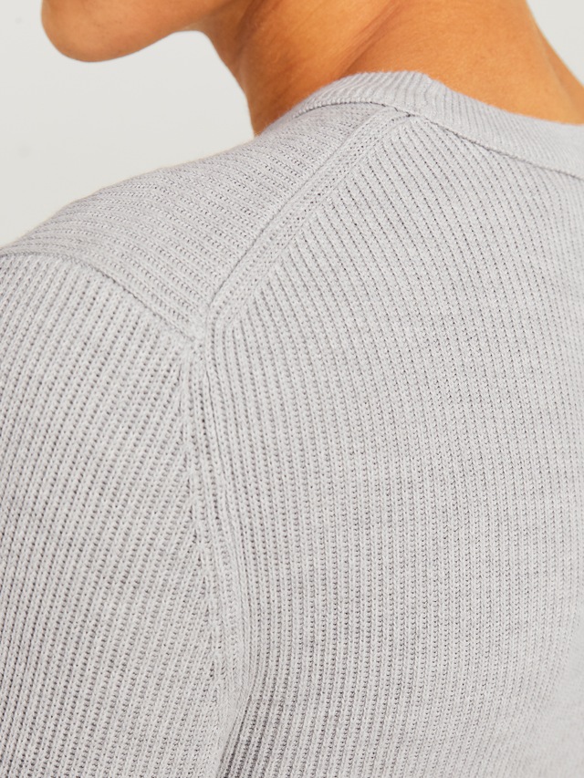 Jack & Jones Rundhalspullover »JJEPERFECT – Pullover mit pflegeleichter Qualität, Structure Fit« unifarben, modisch, regular fit, Strick, Rundhals