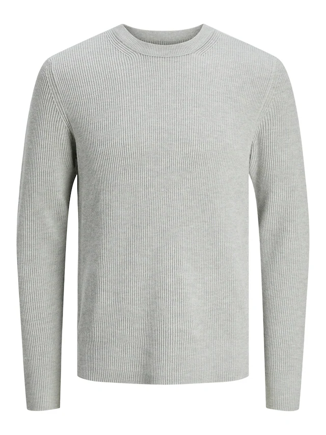 Jack & Jones Rundhalspullover »JJEPERFECT – Pullover mit pflegeleichter Qualität, Structure Fit« unifarben, modisch, regular fit, Strick, Rundhals