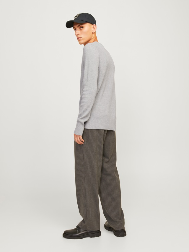 Jack & Jones Rundhalspullover »JJEPERFECT – Pullover mit pflegeleichter Qualität, Structure Fit« unifarben, modisch, regular fit, Strick, Rundhals