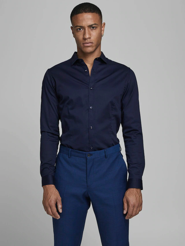 Jack & Jones Langarmhemd »JJPRPARMA SHIRT L/S NOOS« mit Hemdkragen
