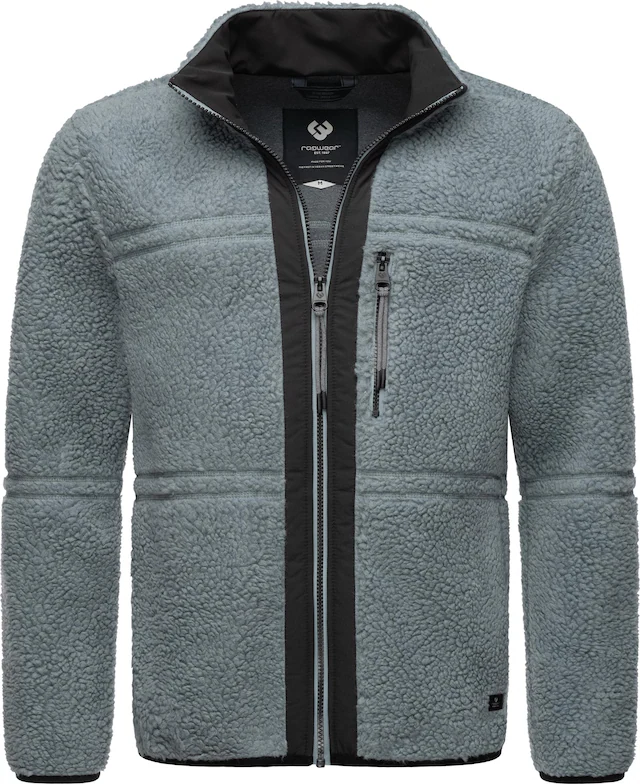 Ragwear Plüschjacke »Noory« ohne Kapuze Herren Basic Teddy-Fleece Jacke