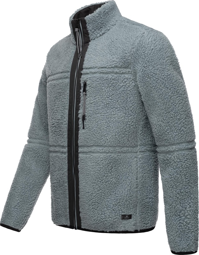Ragwear Plüschjacke »Noory« ohne Kapuze Herren Basic Teddy-Fleece Jacke