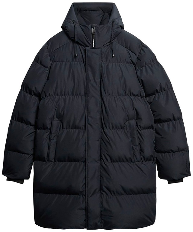 Superdry Steppjacke »HOODED SPORTS PUFFER MID JKT« mit Kapuze Kunstfaser, relaxed fit