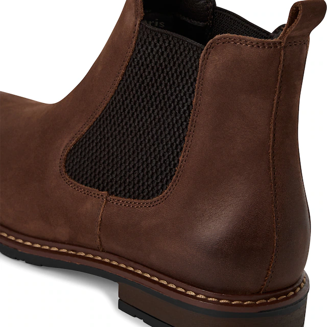 Tamaris Chelseaboots Blockabsatz, Stiefelette, Businesschuh, Schlupfboots, Anziehlasche