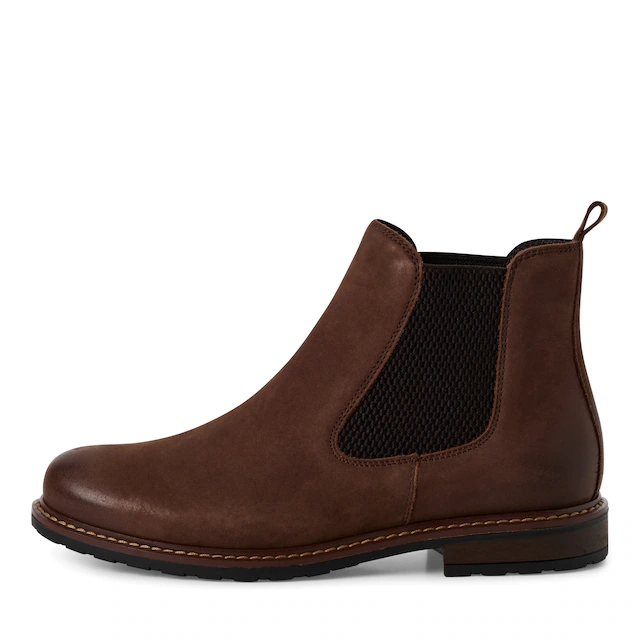 Tamaris Chelseaboots Blockabsatz, Stiefelette, Businesschuh, Schlupfboots, Anziehlasche