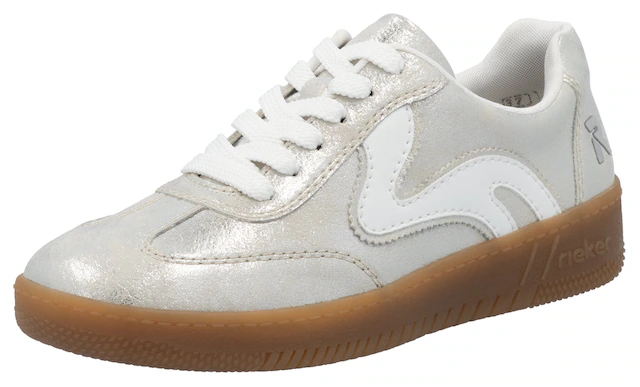 RIEKER Sport Plateausneaker , Freizeitschuh, Halbschuh, Schnürschuh in veganer Verarbeitung
