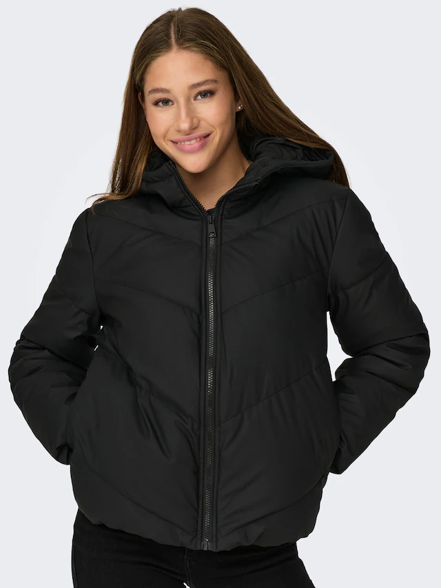 JDY Steppjacke »JDYARNHEM WATER REP SHORT PUFFA OTW NOOS« mit Kapuze