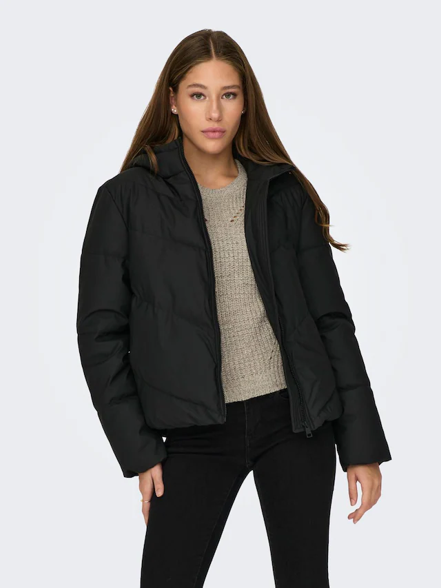 JDY Steppjacke »JDYARNHEM WATER REP SHORT PUFFA OTW NOOS« mit Kapuze