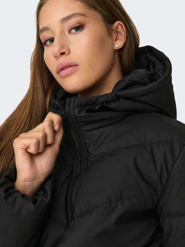 JDY Steppjacke »JDYARNHEM WATER REP SHORT PUFFA OTW NOOS« mit Kapuze