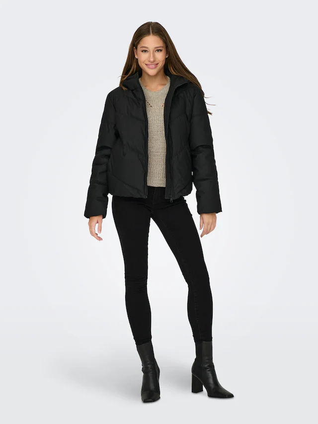 JDY Steppjacke »JDYARNHEM WATER REP SHORT PUFFA OTW NOOS« mit Kapuze