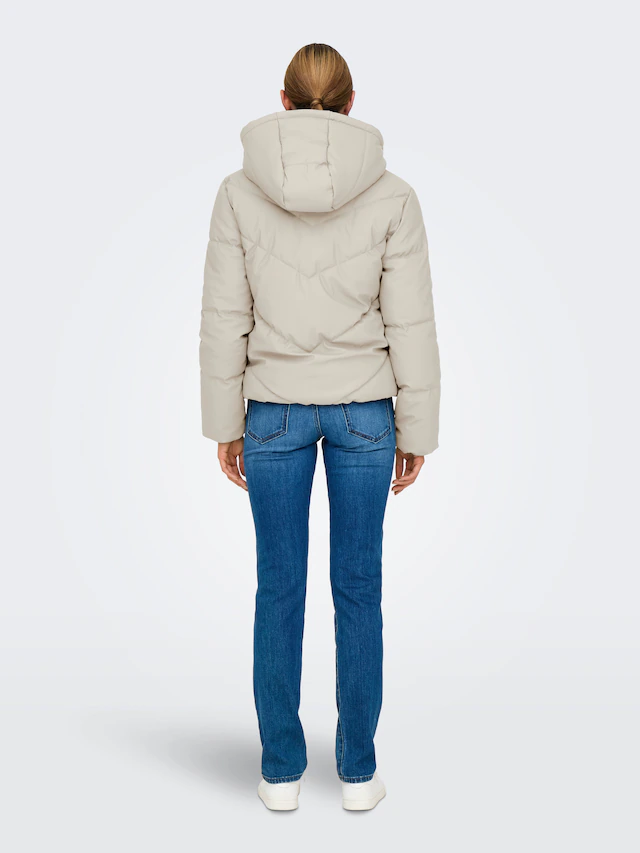 JDY Steppjacke »JDYARNHEM WATER REP SHORT PUFFA OTW NOOS« mit Kapuze
