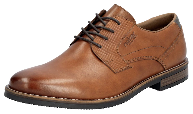 Rieker Schnürschuh , Businessschuh, Halbschuh, Festtagsschuh mit Leder-Decksohle