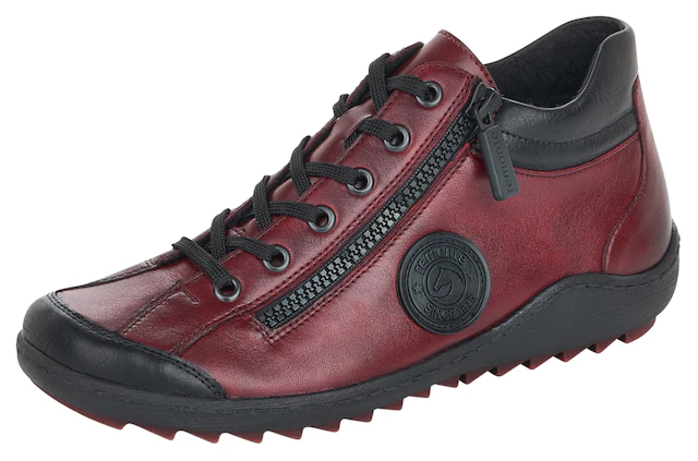 Remonte Schnürboots , Flats, Komfortschuh, Boots mit seitlichem Reißverschluss