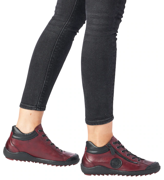 Remonte Schnürboots , Flats, Komfortschuh, Boots mit seitlichem Reißverschluss