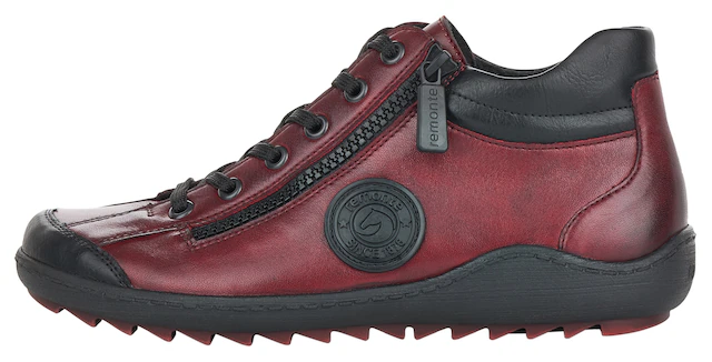 Remonte Schnürboots , Flats, Komfortschuh, Boots mit seitlichem Reißverschluss