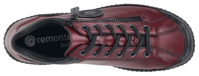 Remonte Schnürboots , Flats, Komfortschuh, Boots mit seitlichem Reißverschluss