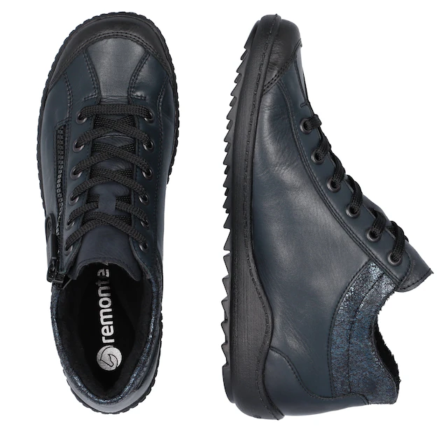 Remonte Schnürboots , Flats, Komfortschuh, Boots mit seitlichem Reißverschluss