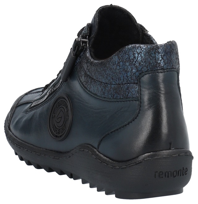 Remonte Schnürboots , Flats, Komfortschuh, Boots mit seitlichem Reißverschluss