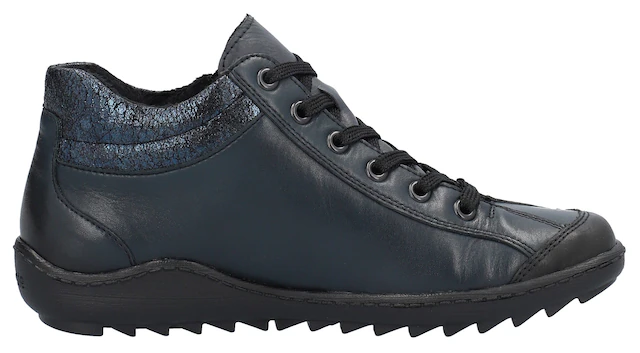 Remonte Schnürboots , Flats, Komfortschuh, Boots mit seitlichem Reißverschluss