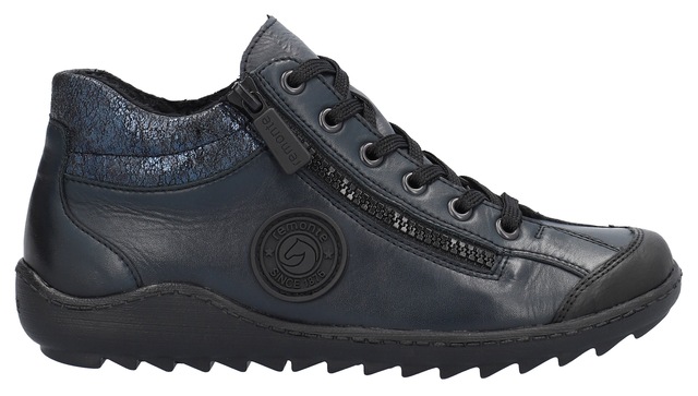 Remonte Schnürboots , Flats, Komfortschuh, Boots mit seitlichem Reißverschluss