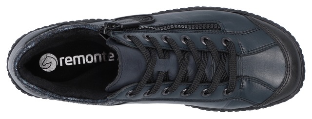 Remonte Schnürboots , Flats, Komfortschuh, Boots mit seitlichem Reißverschluss