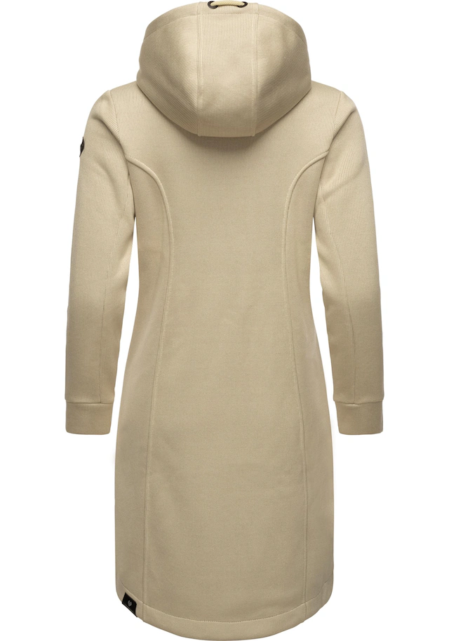 Ragwear Kurzmantel »Letti Long Bonded« Übergangsmantel aus Rippstrick mit Kapuze