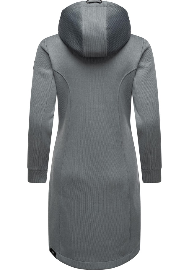 Ragwear Kurzmantel »Letti Long Bonded« Übergangsmantel aus Rippstrick mit Kapuze