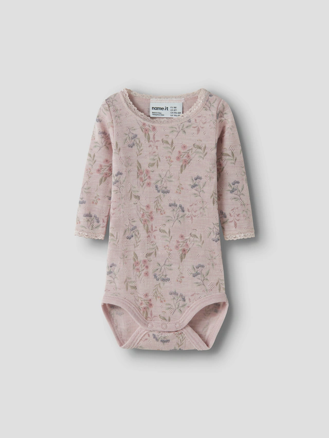 Name It Langarmbody »NBFWANG WOOL NEEDLE LS BODY NOOS« Wolle