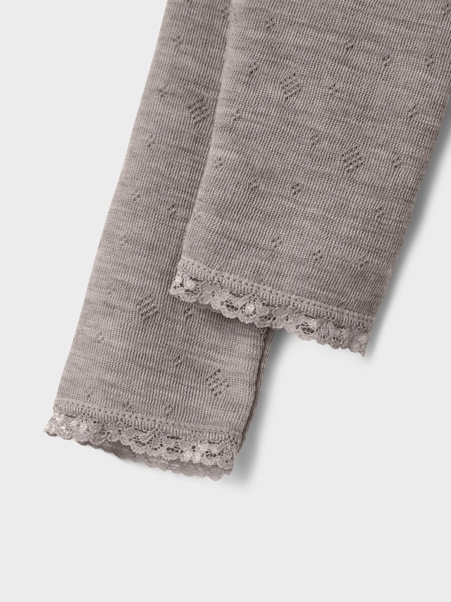 Name It Leggings »NBFWANG WOOL NEEDLE LEGGING SOLID NOOS« Wolle, slim fit
