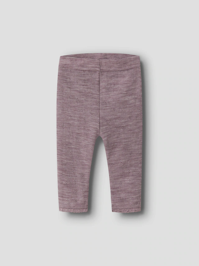 Name It Leggings »NBFWANG WOOL NEEDLE LEGGING SOLID NOOS« Wolle, slim fit