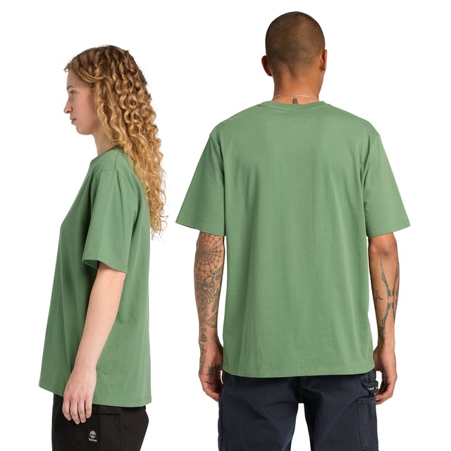 Timberland T-Shirt »Print Stack Logo Short Sleeve Tee« Kurzarm-Design, mit Rundhalsausschnitt mit Rippbündchen, aus Baumwolle