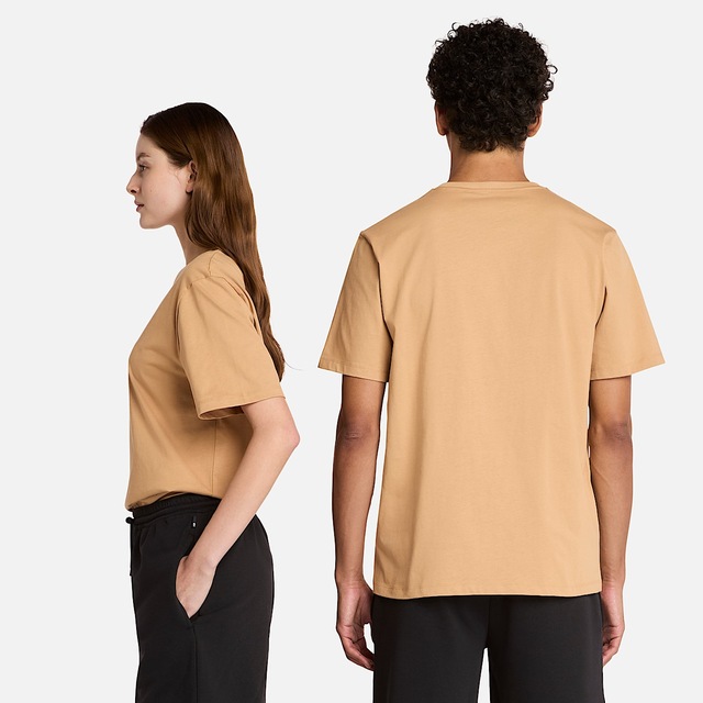 Timberland T-Shirt »Print Stack Logo Short Sleeve Tee« Kurzarm-Design, mit Rundhalsausschnitt mit Rippbündchen, aus Baumwolle