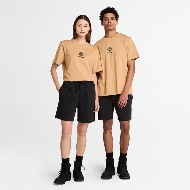 Timberland T-Shirt »Print Stack Logo Short Sleeve Tee« Kurzarm-Design, mit Rundhalsausschnitt mit Rippbündchen, aus Baumwolle