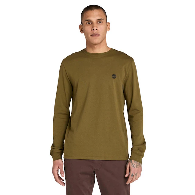 Timberland Langarmshirt »DUNSTAN RIVER Long Sleeve Tee« mit Logostickerei, Langarm-Ausführung, aus Baumwolle, pflegeleicht