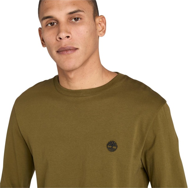 Timberland Langarmshirt »DUNSTAN RIVER Long Sleeve Tee« mit Logostickerei, Langarm-Ausführung, aus Baumwolle, pflegeleicht