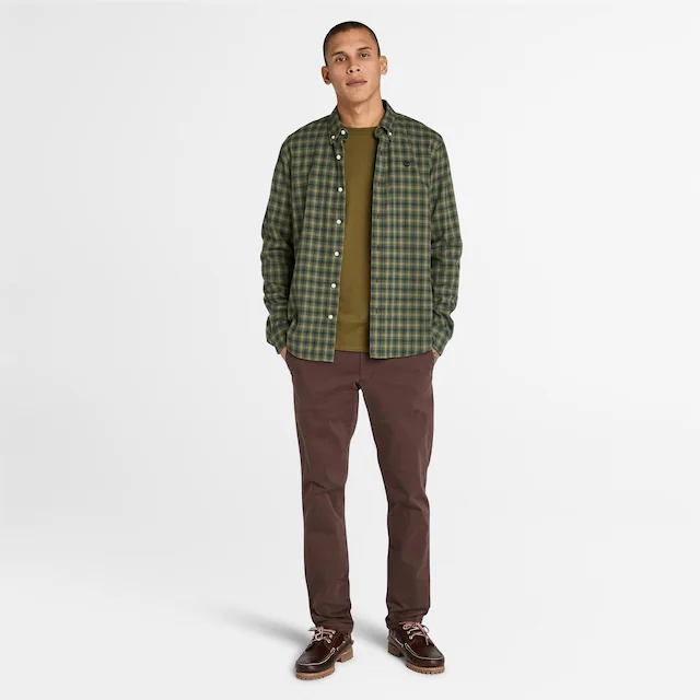 Timberland Langarmshirt »DUNSTAN RIVER Long Sleeve Tee« mit Logostickerei, Langarm-Ausführung, aus Baumwolle, pflegeleicht