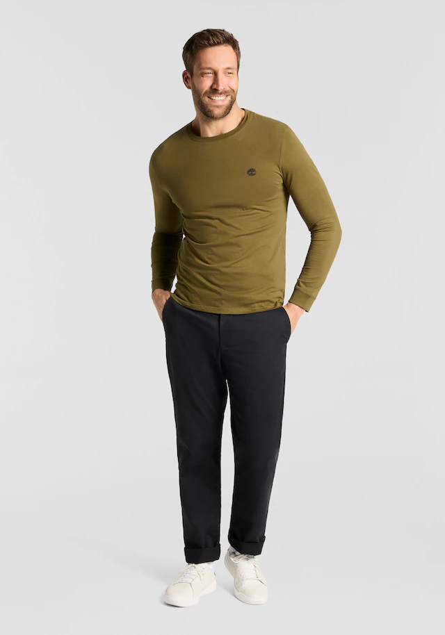 Timberland Langarmshirt »DUNSTAN RIVER Long Sleeve Tee« mit Logostickerei, Langarm-Ausführung, aus Baumwolle, pflegeleicht