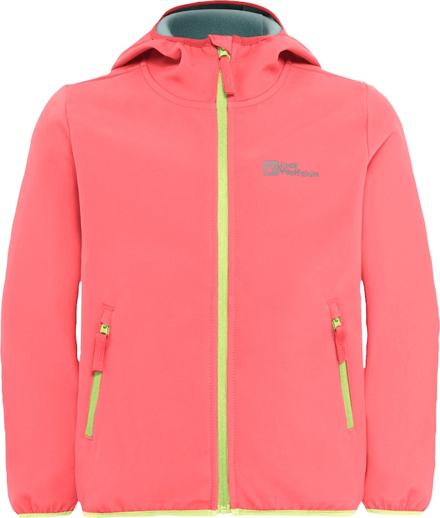 Jack Wolfskin Softshelljacke »FOURWINDS JACKET KIDS« mit Kapuze für Kinder, mit Kapuze, wasserabweisend
