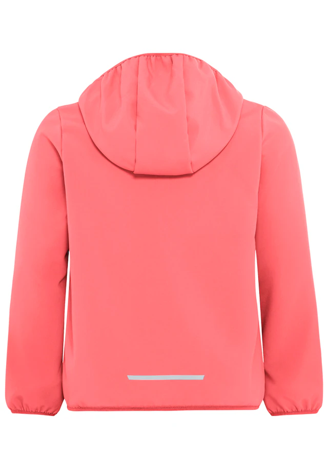Jack Wolfskin Softshelljacke »FOURWINDS JACKET KIDS« mit Kapuze für Kinder, mit Kapuze, wasserabweisend