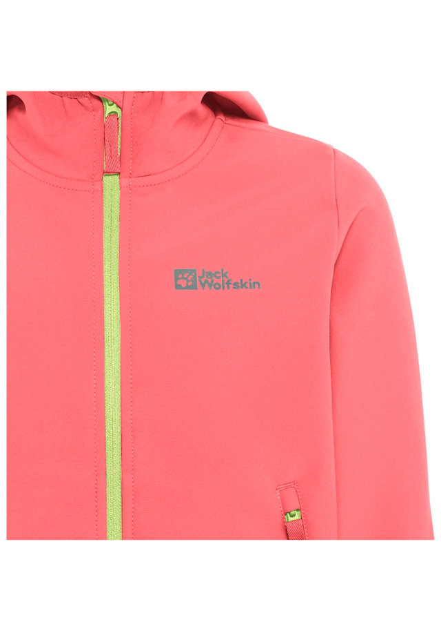 Jack Wolfskin Softshelljacke »FOURWINDS JACKET KIDS« mit Kapuze für Kinder, mit Kapuze, wasserabweisend