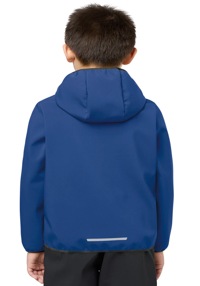 Jack Wolfskin Softshelljacke »FOURWINDS JACKET KIDS« mit Kapuze für Kinder, mit Kapuze, wasserabweisend