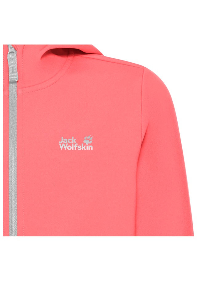 Jack Wolfskin Softshelljacke »FOURWINDS JACKET KIDS« mit Kapuze für Kinder, mit Kapuze, wasserabweisend