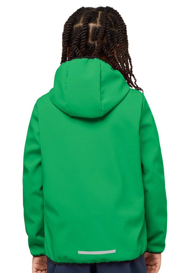 Jack Wolfskin Softshelljacke »FOURWINDS JACKET KIDS« mit Kapuze für Kinder, mit Kapuze, wasserabweisend