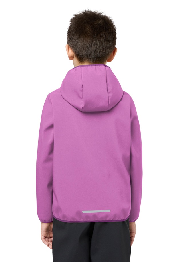 Jack Wolfskin Softshelljacke »FOURWINDS JACKET KIDS« mit Kapuze für Kinder, mit Kapuze, wasserabweisend