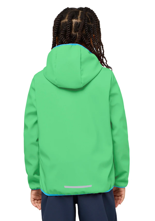 Jack Wolfskin Softshelljacke »FOURWINDS JACKET KIDS« mit Kapuze für Kinder, mit Kapuze, wasserabweisend