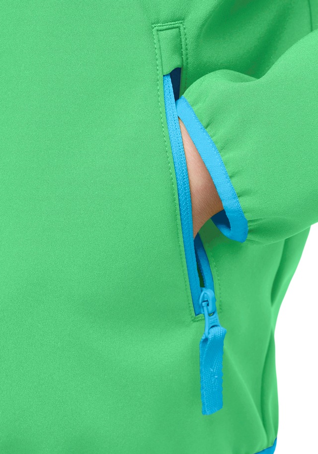 Jack Wolfskin Softshelljacke »FOURWINDS JACKET KIDS« mit Kapuze für Kinder, mit Kapuze, wasserabweisend