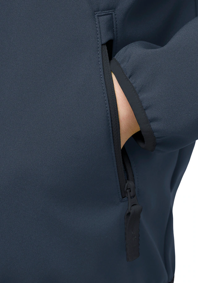Jack Wolfskin Softshelljacke »FOURWINDS JACKET KIDS« mit Kapuze für Kinder, mit Kapuze, wasserabweisend