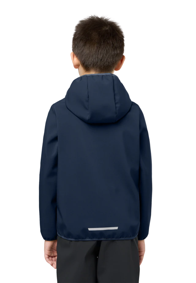 Jack Wolfskin Softshelljacke »FOURWINDS JACKET KIDS« mit Kapuze für Kinder, mit Kapuze, wasserabweisend
