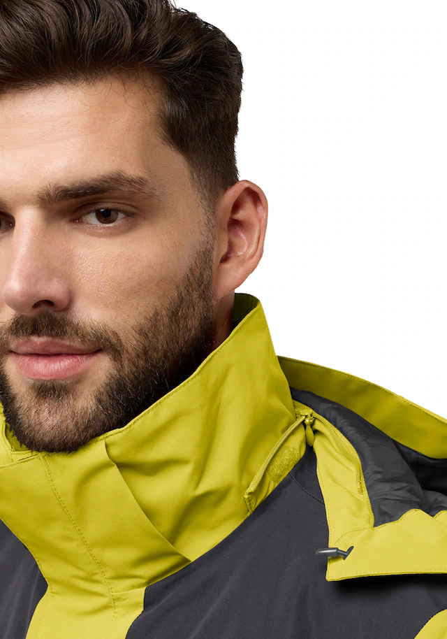 Jack Wolfskin 3-in-1-Funktionsjacke »JASPER 3IN1 JKT M« mit Kapuze mit abnehmbarer, gefütterter Kapuze, wasserdicht